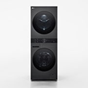 LG WashTower™ ar žāvētāju 12kg / 10kg | AIDD | A / A+++ | Dziļums 60 cm | Matēti melns | Turbowash360 | Steam | WT1210BBF, front, WT1210BBF, thumbnail 1