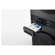 LG WashTower™ ar žāvētāju 12kg / 10kg | AIDD | A / A+++ | Dziļums 60 cm | Matēti melns | Turbowash360 | Steam | WT1210BBF, detergent port, WT1210BBF, thumbnail 5