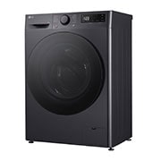 LG šaura veļas mašīna 8kg | AIDD | R5 sērija A–10% | Dziļums 47.5 cm I Melna | Steam | F2WR508S2M, Skats no labās puses, F2WR508S2M, thumbnail 12