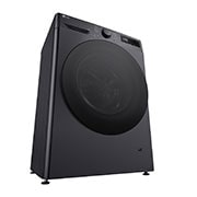 LG šaura veļas mašīna 8kg | AIDD | R5 sērija A–10% | Dziļums 47.5 cm I Melna | Steam | F2WR508S2M, Skats no labās puses ar perspektīvas skatu no augšas, F2WR508S2M, thumbnail 13