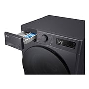 LG šaura veļas mašīna 8kg | AIDD | R5 sērija A–10% | Dziļums 47.5 cm I Melna | Steam | F2WR508S2M, Mazgāšanas līdzekļa pieslēgvietas skats, F2WR508S2M, thumbnail 6