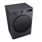 LG šaura veļas mašīna 8kg | AIDD | R5 sērija A–10% | Dziļums 47.5 cm I Melna | Steam | F2WR508S2M, Kreisais perspektīvas skats, F2WR508S2M, thumbnail 8