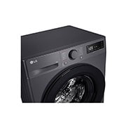 LG  LG veļas mašīna 8kg | Dziļums 475mm | A-10% | R5 sērija | Melna | AI DD™ | Steam™ | Inverter Direct Drive™, Priekšējais skats no augšas, F2WR508SBM, thumbnail 3