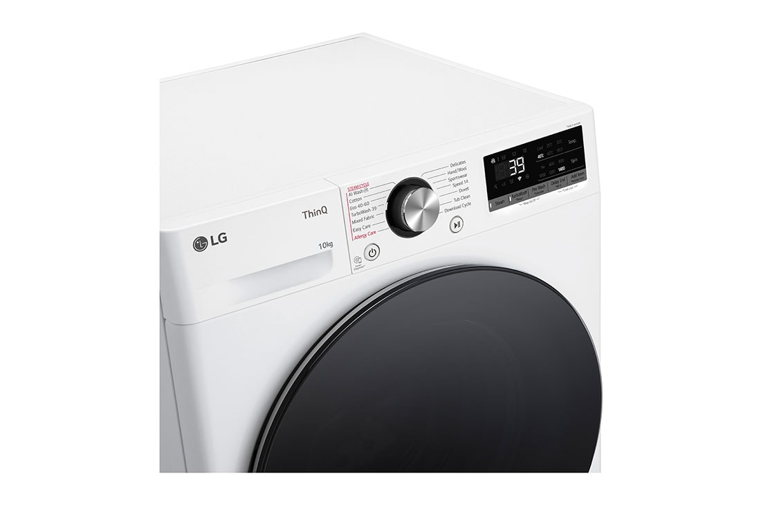 LG veļas mašīna 10kg | AIDD | R7 sērija A–10% | Dziļums 56.5 cm | Balta | Turbowash360 | Steam | WiFi | F4WR710S2W, F4WR710S2W, F4WR710S2W, thumbnail 3
