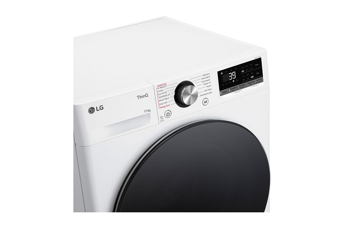 LG veļas mašīna 11kg | AIDD | R7 sērija A–10% | Dziļums 56.5 cm | Balta | Turbowash360 | Steam | WiFi | F4WR711S2W, F4WR711S2W, F4WR711S2W, thumbnail 3