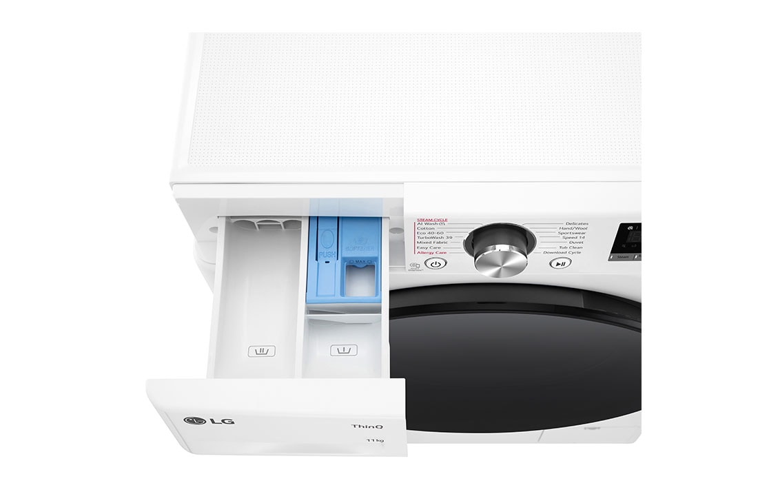 LG veļas mašīna 11kg | AIDD | R7 sērija A–10% | Dziļums 56.5 cm | Balta | Turbowash360 | Steam | WiFi | F4WR711S2W, F4WR711S2W, F4WR711S2W, thumbnail 7