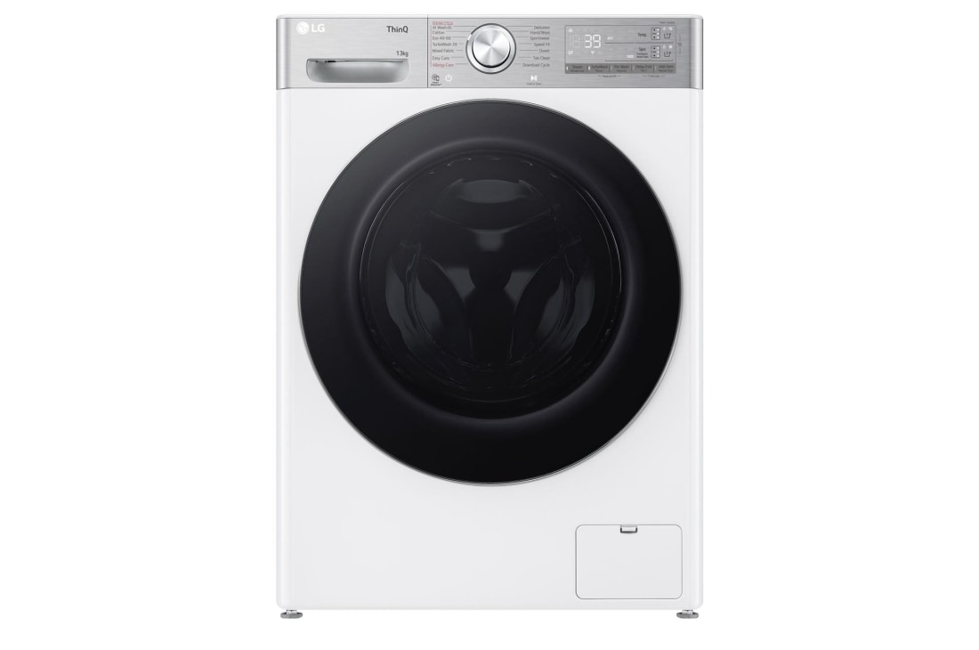 LG veļas mašīna 13kg | AIDD | R9 sērija A–10% | Dziļums 61.5 cm | Balta | Turbowash360 | Steam | WiFi | F4WR913P3WA, F4WR913P3WA, F4WR913P3WA