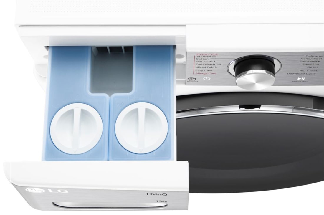 LG veļas mašīna 13kg | AIDD | R9 sērija A–10% | Dziļums 61.5 cm | Balta | Turbowash360 | Steam | WiFi | F4WR913P3WA, F4WR913P3WA, F4WR913P3WA, thumbnail 7