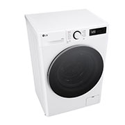 LG šaura veļas mašīna ar žāvētāju 9/5 kg | AIDD | V9 sērija A/E | Dziļums 47.5 cm I Balta | Turbowash360 | Steam | F2DR509S1W, Top perspective view, F2DR509S1W, thumbnail 8