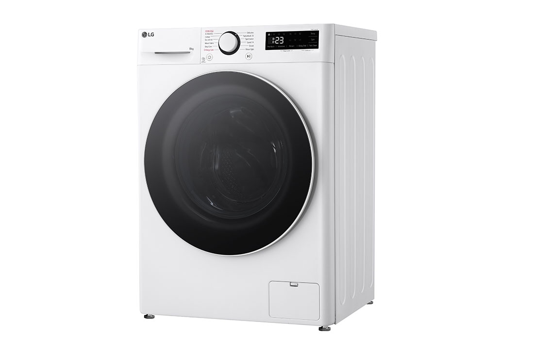 LG šaura veļas mašīna 8kg | AIDD | R5 sērija A–10% | Dziļums 47.5 cm I Balta | Steam | F2WR508S0W, Right side view, F2WR508S0W, thumbnail 13