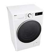 LG šaura veļas mašīna 8kg | AIDD | R5 sērija A–10% | Dziļums 47.5 cm I Balta | Steam | F2WR508S0W, Top perspective view, F2WR508S0W, thumbnail 8