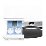 LG veļas mašīna ar žāvētāju 13/7kg | AIDD | R9 sērija A–10%/D | Dziļums 61.5 cm I Balta | Turbowash360 | Steam | WiFi | F4DR913P3WA, Top perspective drawer open, F4DR913P3WA, thumbnail 7
