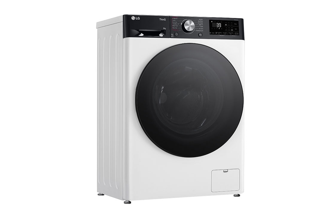 LG šaura veļas mašīna 8kg | AIDD | R7 sērija A–10% | Dziļums 47.5 cm I Balta | Turbowash360 | Steam | WiFi | F2WR708S2H, Left side view, F2WR708S2H, thumbnail 10