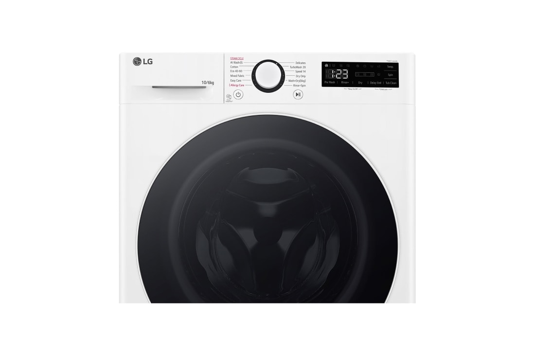 LG veļas mašīna ar žāvētāju 10/6kg | AIDD | R5 sērija A–10% | Dziļums 56.5 cm I Balta | Steam | Turbowash360 | F4DR510S0W, display, F4DR510S0W, thumbnail 4