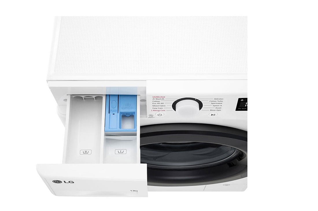 LG veļas mašīna 13kg | AIDD | R5 sērija A–10% | Dziļums 61.5 cm I Balta | Steam | F4WR513SBW, deteregent, F4WR513SBW, thumbnail 7