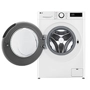 LG veļas mašīna 13kg | AIDD | R5 sērija A–10% | Dziļums 61.5 cm I Balta | Steam | F4WR513SBW, front door open, F4WR513SBW, thumbnail 2