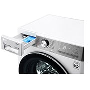 LG šaura veļas mašīna ar žāvētāju 8.5/5 kg | AIDD | V9 sērija A/E | Dziļums 47.5 cm I Balta | Turbowash360 | Steam | WiFi | F2DV9S8H2E, Drawer open, F2DV9S8H2E, thumbnail 5