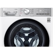 LG šaura veļas mašīna ar žāvētāju 8.5/5 kg | AIDD | V9 sērija A/E | Dziļums 47.5 cm I Balta | Turbowash360 | Steam | WiFi | F2DV9S8H2E, Front perspective, F2DV9S8H2E, thumbnail 6
