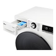 LG šaura veļas mašīna 9kg | AIDD | R7 sērija A–10% | Dziļums 47.5 cm I Balta | Turbowash360 | Steam | WiFi |F2WR709S2W, detergent port open view, F2WR709S2W, thumbnail 5
