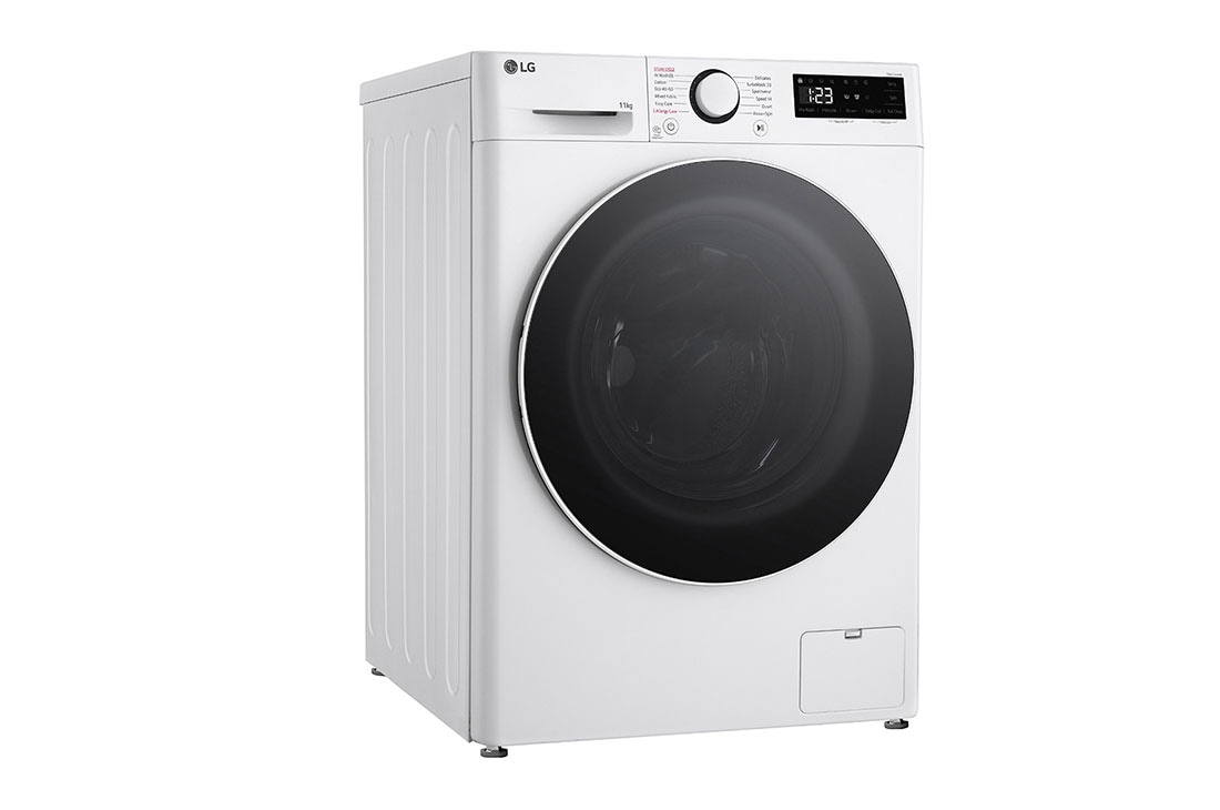 LG veļas mašīna 11kg | AIDD | R5 sērija A–10% | Dziļums 56.5 cm I Balta | Turbowash360 | Steam | F4WR511S0W, Left side view, F4WR511S0W, thumbnail 10