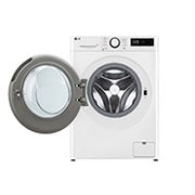 LG veļas mašīna 11kg | AIDD | R5 sērija A–10% | Dziļums 56.5 cm I Balta | Turbowash360 | Steam | F4WR511S0W, Front view with door open, F4WR511S0W, thumbnail 2