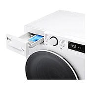 LG veļas mašīna 11kg | AIDD | R5 sērija A–10% | Dziļums 56.5 cm I Balta | Turbowash360 | Steam | F4WR511S0W, Detergent port view, F4WR511S0W, thumbnail 5