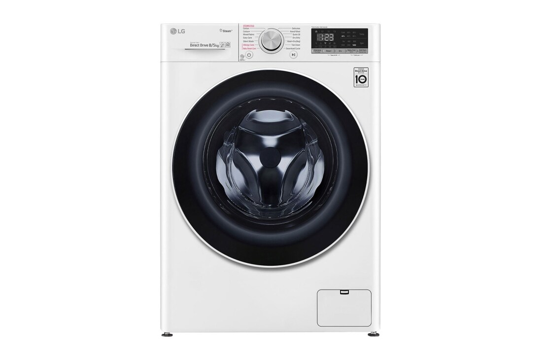 LG 400. sērijas 8 kg veļas mašīna ar žāvētāju, dziļums 56,5 cm, F4DN408S0