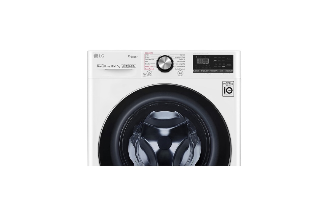LG 900. sērijas 10,5 kg veļas mašīna ar žāvētāju, dziļums 56 cm, F4DV910H2, thumbnail 5