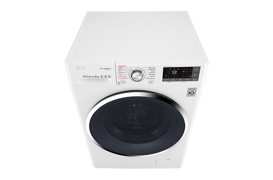 LG TurboWash™ veļas mašīna ar tvaika funkciju, 9 kg ietilpība, A+++ -30% klase, F4J8VS2W, thumbnail 8
