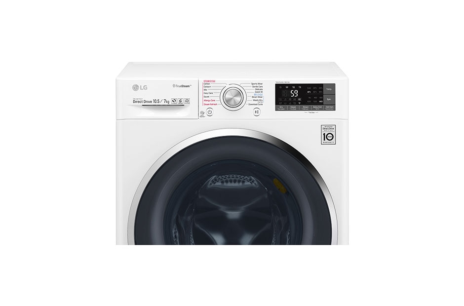 LG Eco Hybrid™ veļas mašīna ar žāvētāju, 10.5 kg ietilpība, F4J8JH2W, thumbnail 14