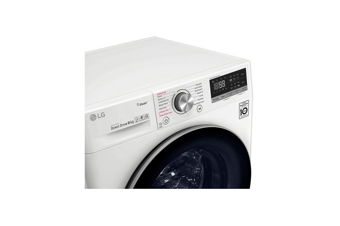 LG V600.sērijas 8kg veļas mašīna, dziļums 56,5cm, F4WN608S1, thumbnail 7