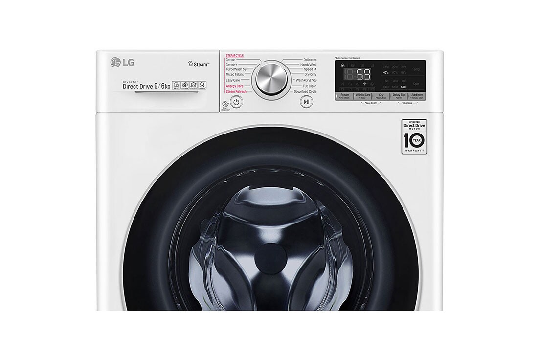 LG 700. sērijas 9 kg veļas mašīna ar žāvētāju, dziļums 56 cm, F4DV709H1, thumbnail 4