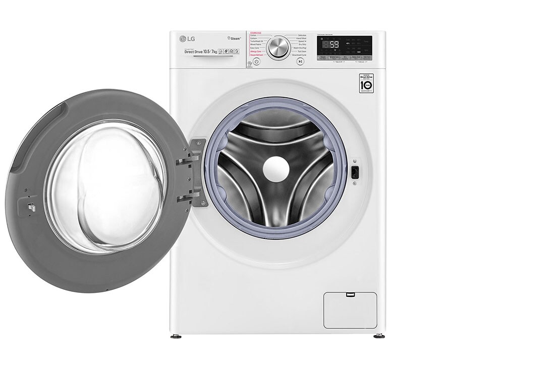LG 700. sērijas 10,5 kg veļas mašīna ar žāvētāju, dziļums 56 cm, F4DV710H1, thumbnail 15