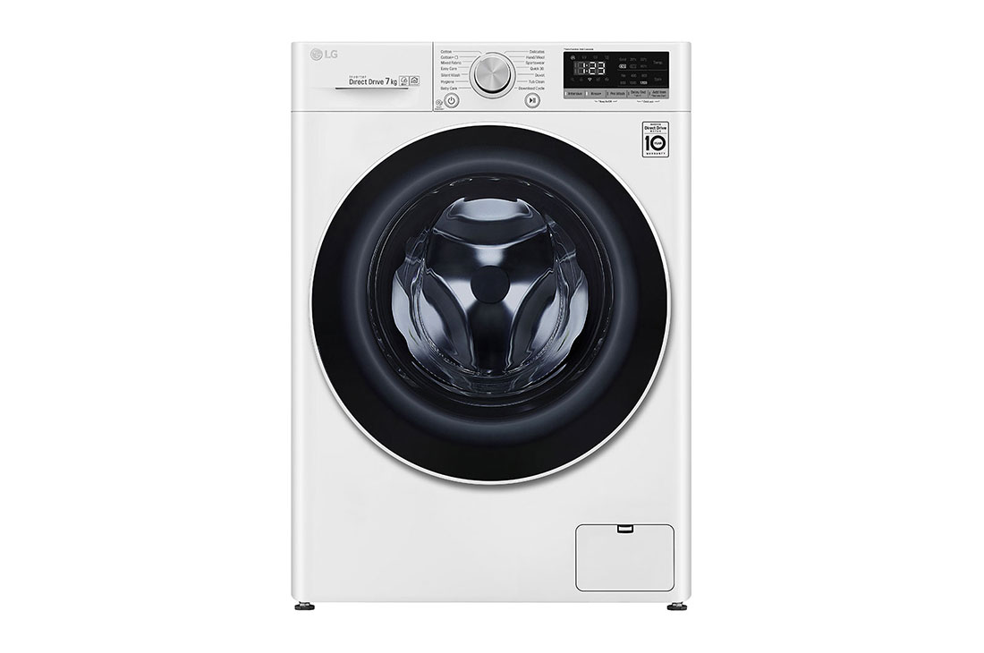 LG 400. sērijas 7 kg veļas mašīna, dziļums 45,5 cm, F2WN4S7N0