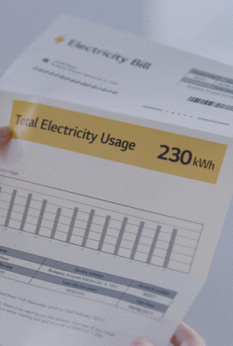  elektrības rēķinā attēlots ietaupījums