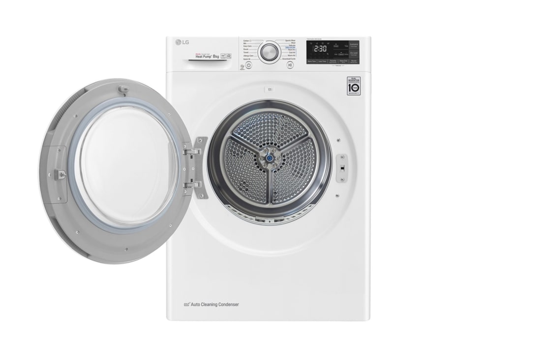 LG Veļas žāvētājs, 8 kg ietilpība, RC80U2AV3W, thumbnail 2