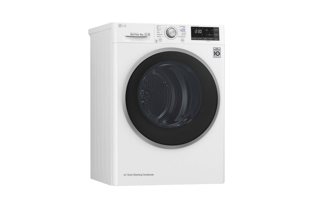 LG Veļas žāvētājs, 8 kg ietilpība, RC80U2AV3W, thumbnail 5