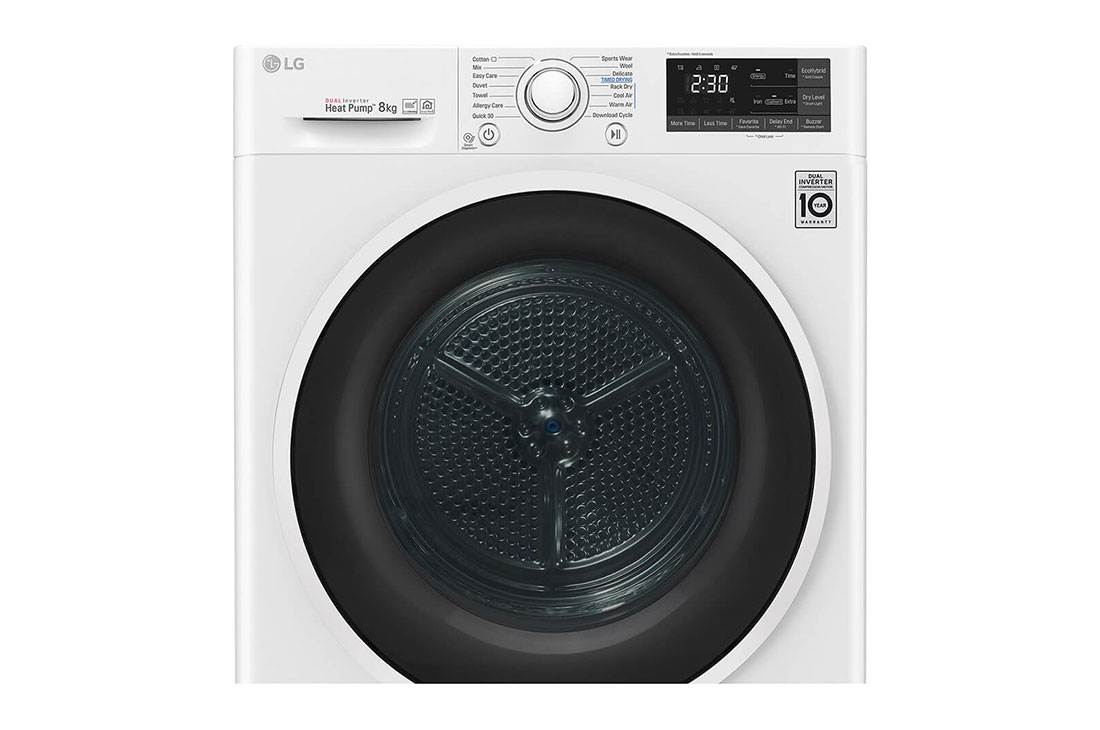 LG 8 kg veļas žāvētājs, dziļums 69 cm, RC80U2AV4Q, thumbnail 4