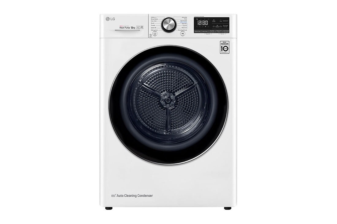 LG 8 kg veļas žāvētājs, dziļums 69 cm, RC80V9AV3Q