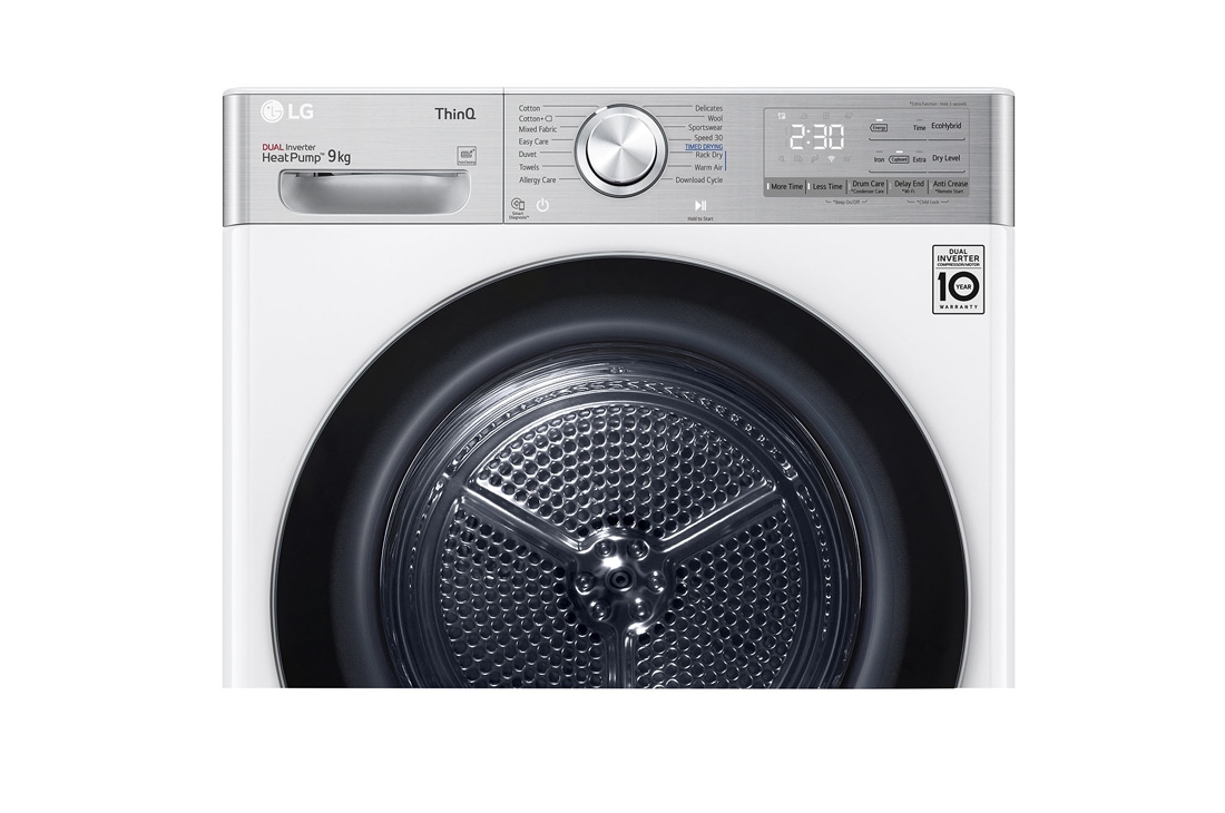 LG 9 kg veļas žāvētājs, dziļums 66cm, Detail4, RH90V9AV2QR, thumbnail 6