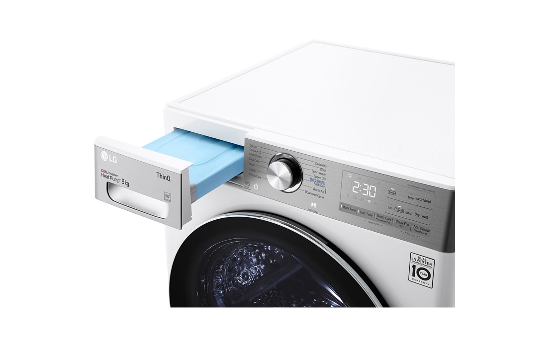 LG 9 kg veļas žāvētājs, dziļums 66cm, Drawer_Detail, RH90V9AV2QR, thumbnail 7