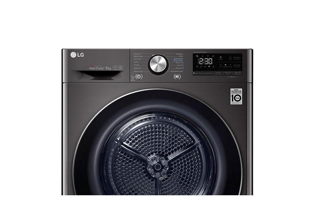LG 9 kg veļas žāvētājs, dziļums 69 cm, RH90V9JV2N, RH90V9JV2N, thumbnail 4