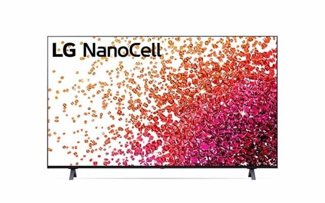 A front image of LG Nanocell 4K Smart TV.