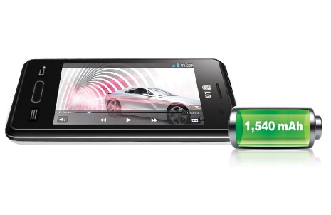 1540 mAh lielas ietilpības akumulators