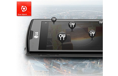 LG Augmented Reality kamera (programma Scan Search)1