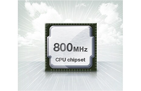 800MHz centrālais procesors. Lieliska veiktspēja, uz kuru jums nebūs jāgaida.1