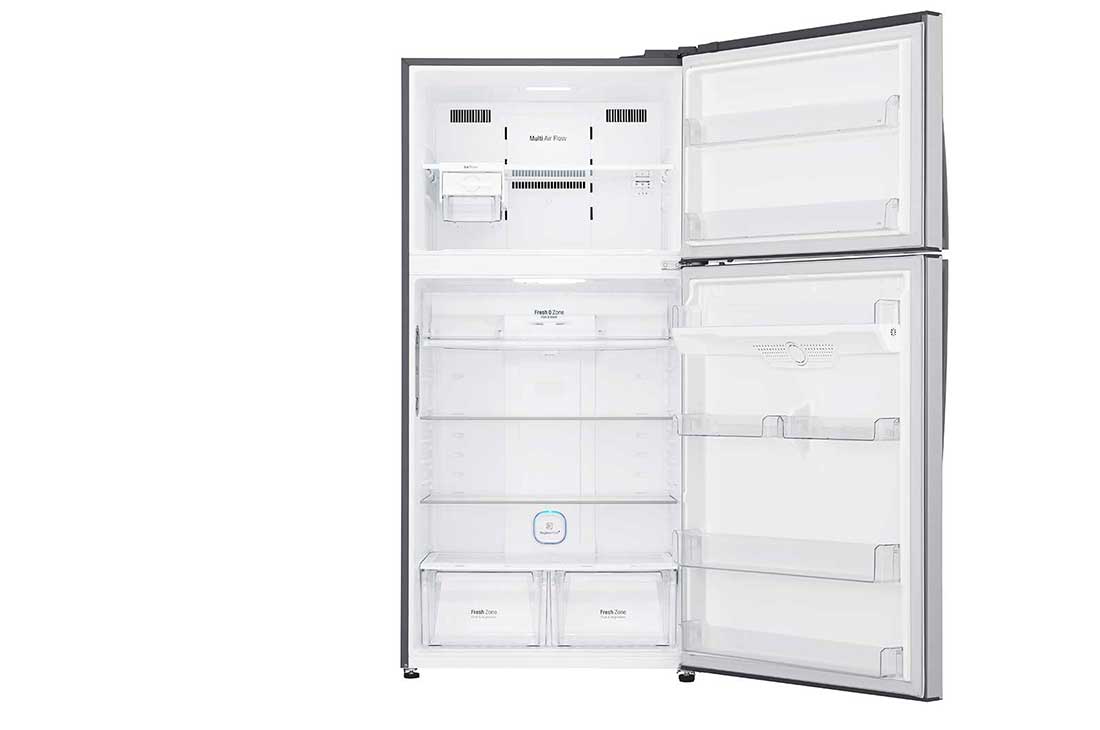 Réfrigérateur Combiné, 445L, Compresseur Linéaire Inverter, No Frost, Ecran tactile, Magic crisper, Eclairage LED, Inox pro - LG GCD7238SC