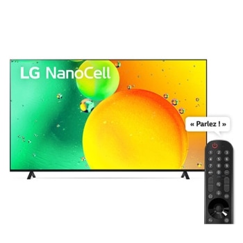 Eine Vorderansicht des LG NanoCell TV1