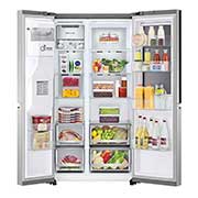LG Refrigerador Duplex LG Instaview™ Door-in-Door Inteligente 27 pies cúbicos - Acero Inoxidable con Despachador de Agua y Hielos  | LINEAR INVERTER, instaview light on hand, VS27XCS, thumbnail 4