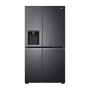 LG Refrigerador Duplex Door-in-Door Inteligente 22 pies cúbicos - Negro Mate con Despachador de Agua y Hielos  | LINEAR INVERTER, front view, VS22JNT, thumbnail 14